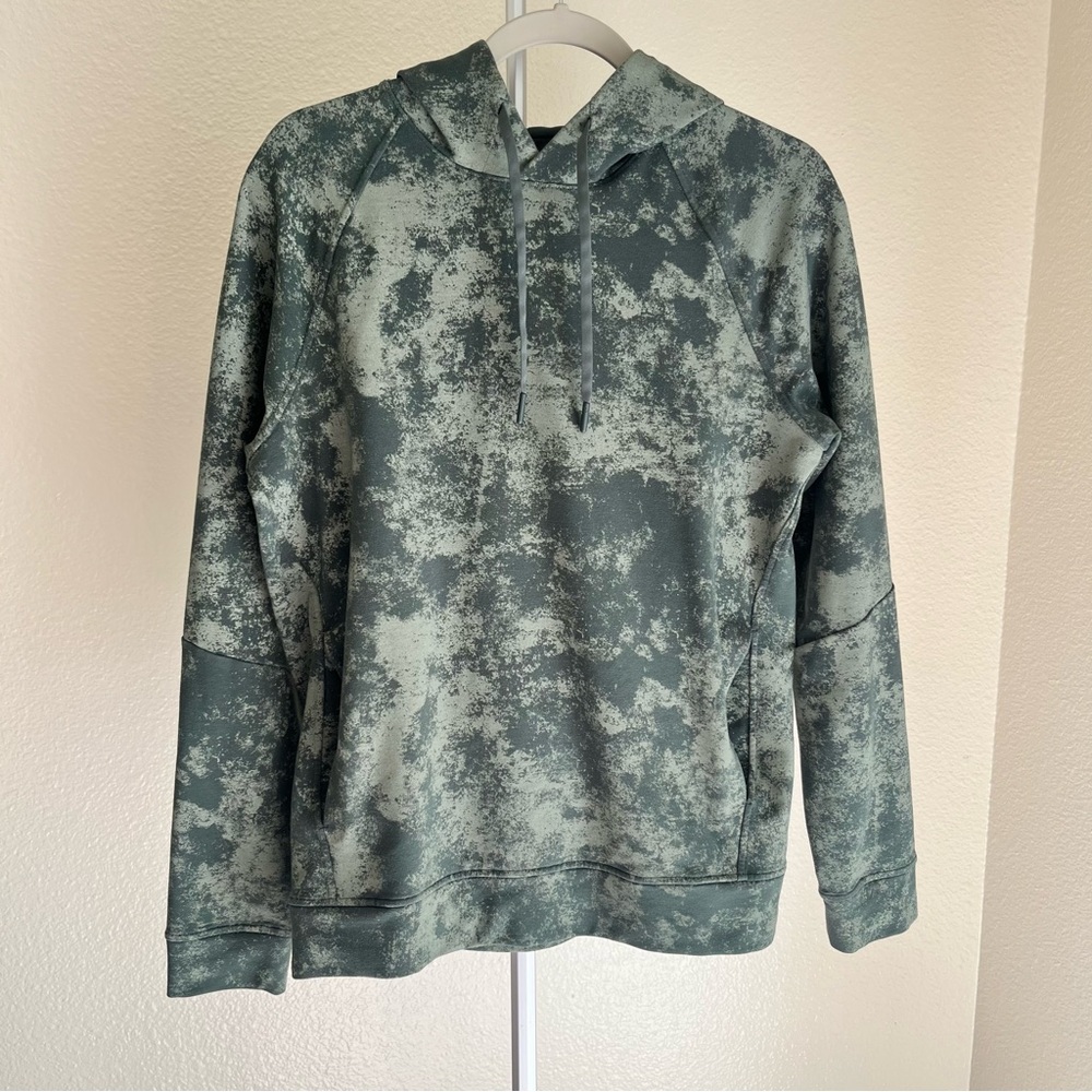 Lululemon City Sweat Hoodie Green Camo Sweatshirt Pullover Size S